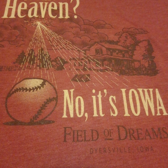 ⚾ 😇 🌽 Field of Dreams ✨ Dyersville Iowa Shirt Medium Is This Heaven? ⭐ 90s 📼 - Picture 8 of 8